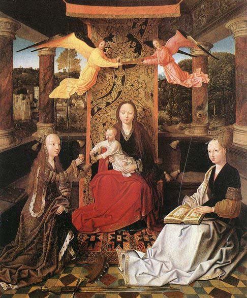 Madonna and Child with Sts Catherine and Barbara